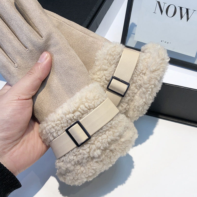 Winter Touch Screen Thermal Suede Gloves