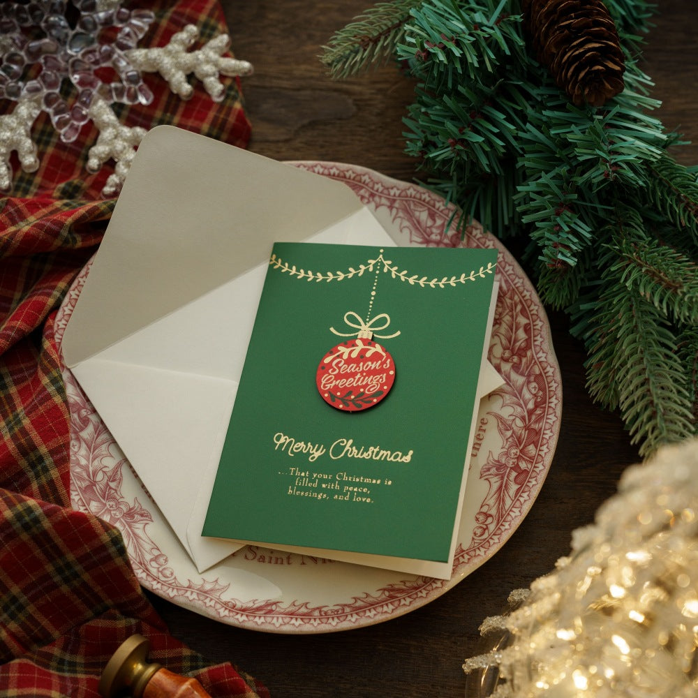 Cute Cartoon Print Christmas Greeting Card