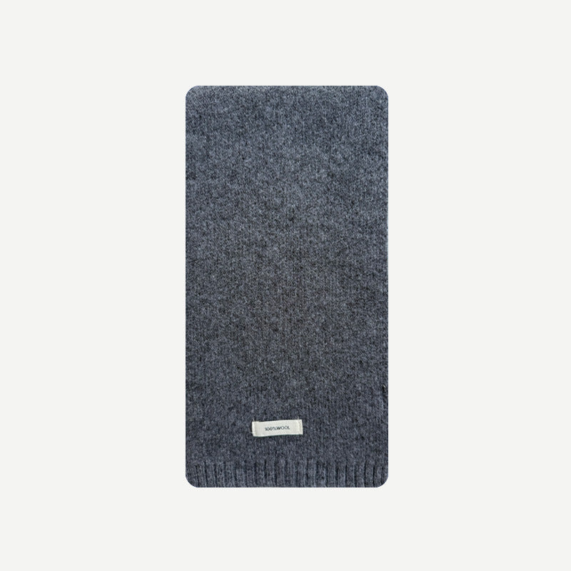 Solid Color 100% Australian Merino Wool Scarf for Women