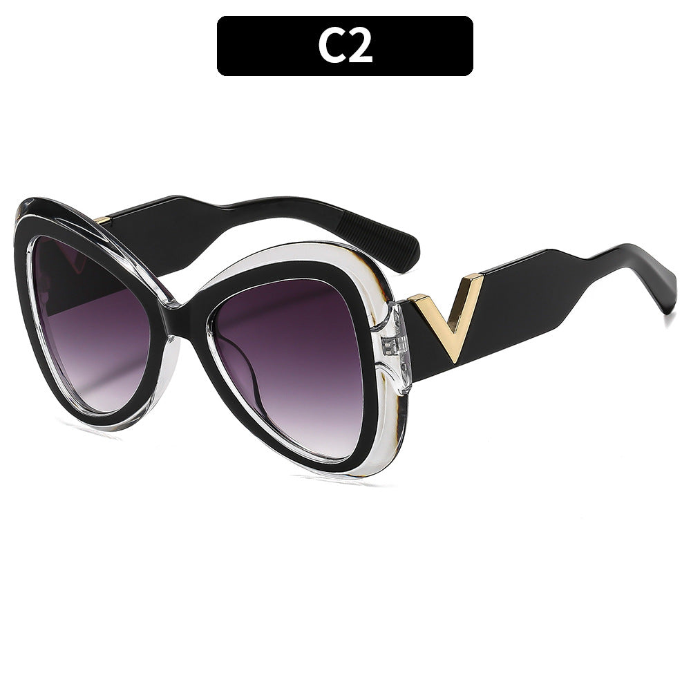Trendy Butterfly Sunglasses Non-Polarized UV400 Protection