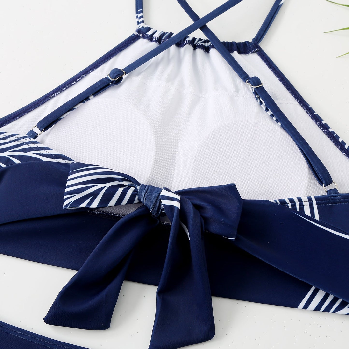 Feather Print Swimwear with Cover