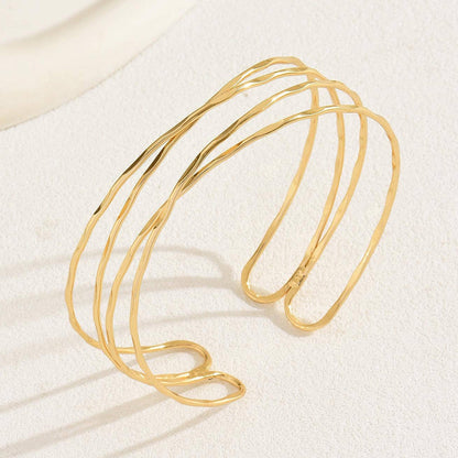 Multi-Layered Cross Simple Arm Cuff
