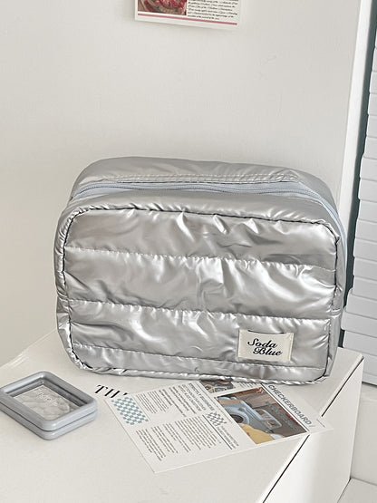Portable Waterproof Cosmetic Storage Bag Stylish Rectangular Design