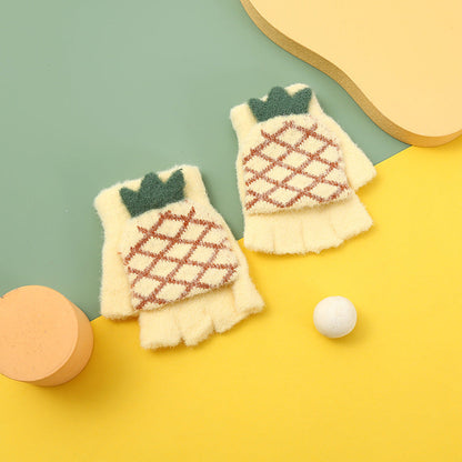 Cute Cartoon Fleece Gloves for Kids and Adults