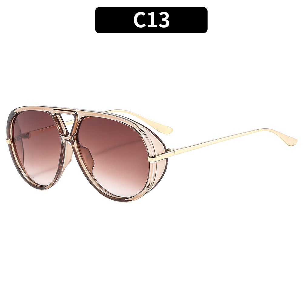 Trendy Oversized Squared Sunglasses UV400 Fashion Accessory