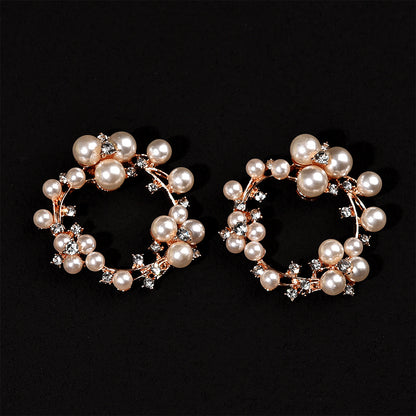 Pearl Shoe Buckle Accessories for High Heels - Removable Square and Round Decorative Clips