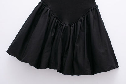 Solid Color Sleeveless Spaghetti Strap Dress
