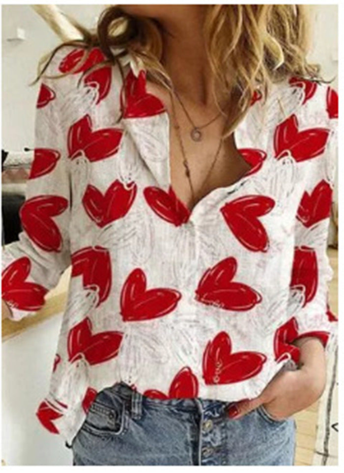 Floral Print Long Sleeve Shirt Comfortable Casual Style