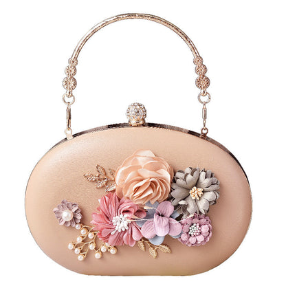 Vintage Floral Evening Bag Trendy Pastel Wedding Tote
