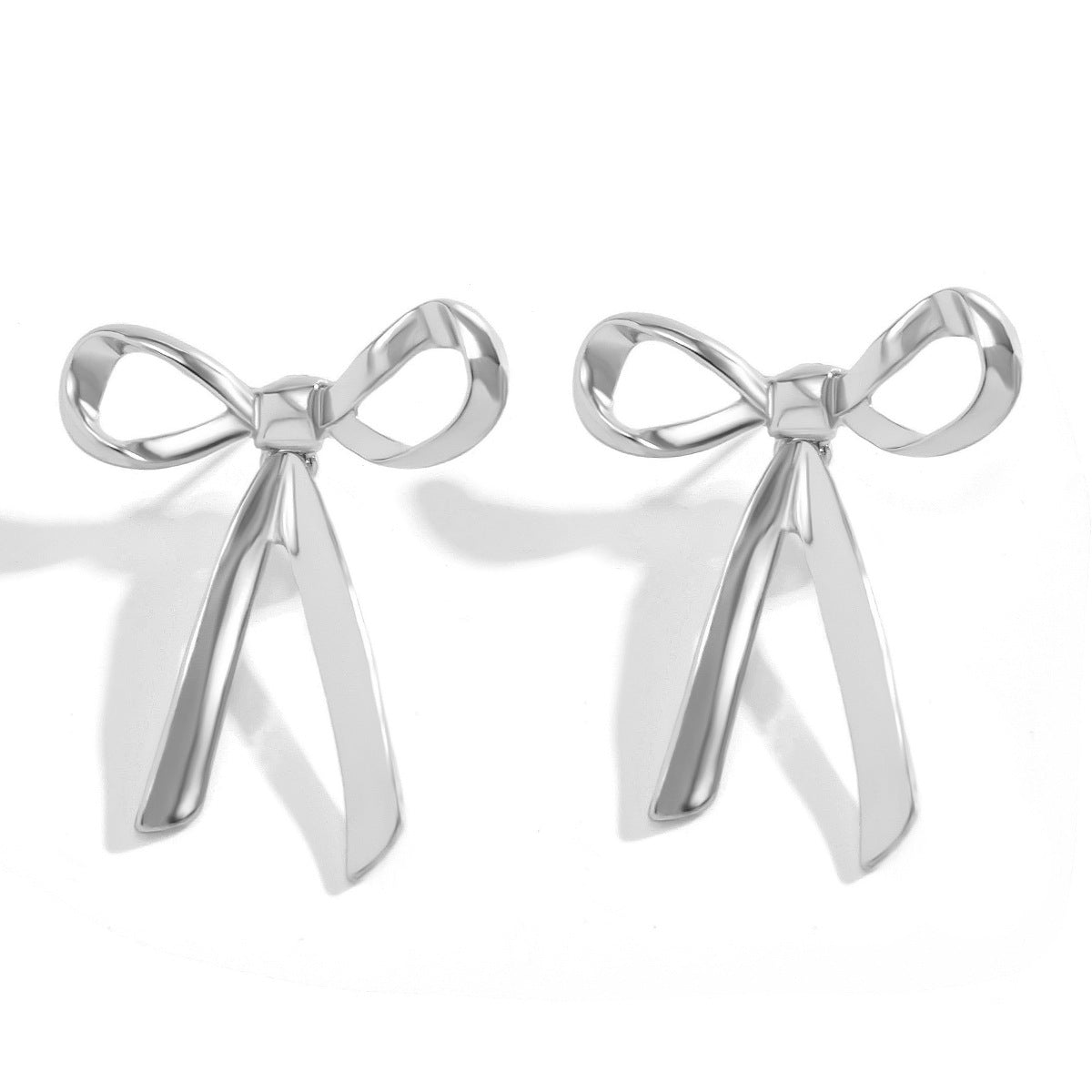 Bow Earring Butterfly Knot Stud Earrings Trendy Metal Design