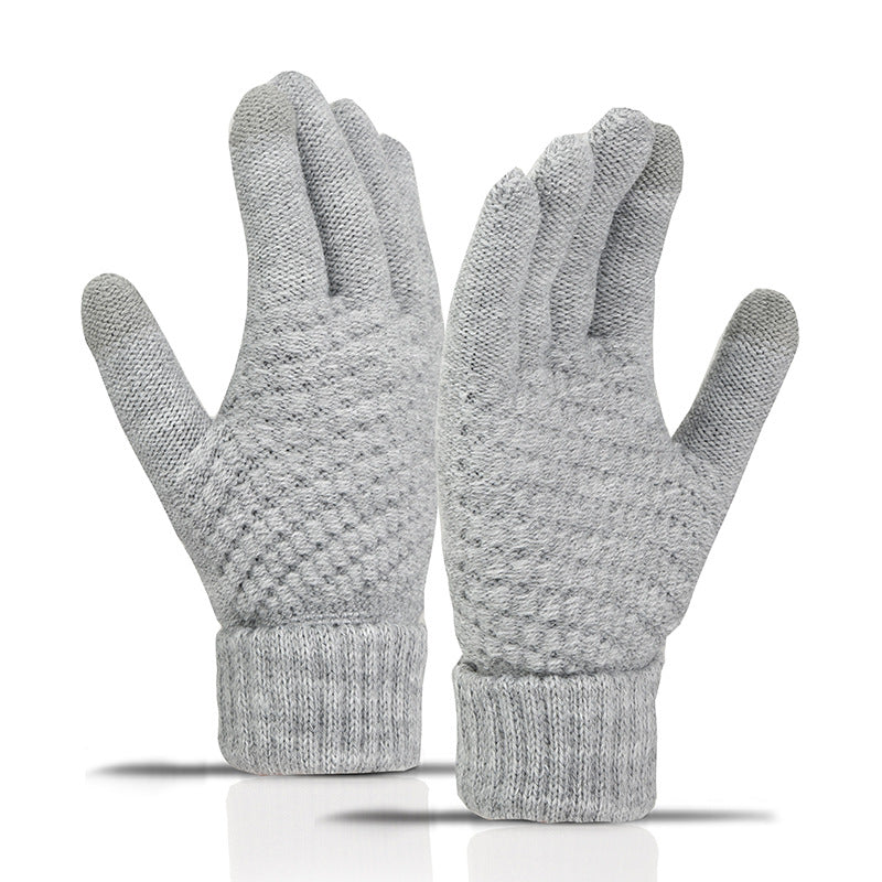 Winter Warm Knitted Touchscreen Gloves for Women