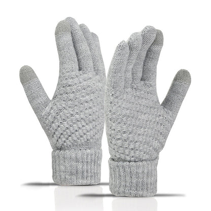 Winter Warm Knitted Touchscreen Gloves for Women