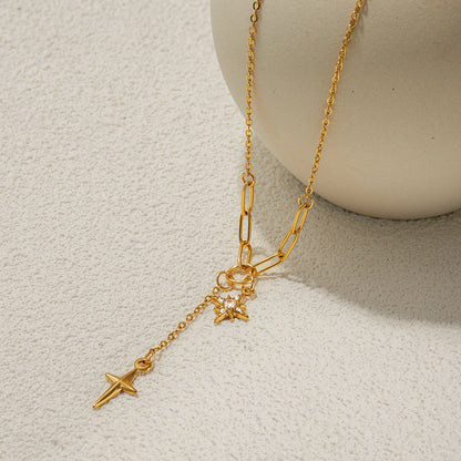 Chic Gold Plated Stainless Steel Choker Necklace