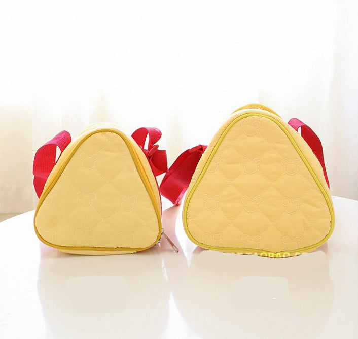 Cartoon Cheese Camera Bag Cute Portable Triangle Crossbody Bag