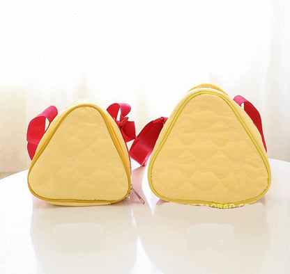 Cartoon Cheese Camera Bag Cute Portable Triangle Crossbody Bag