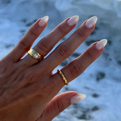 Irrrgular Pearl Vintage Ring
