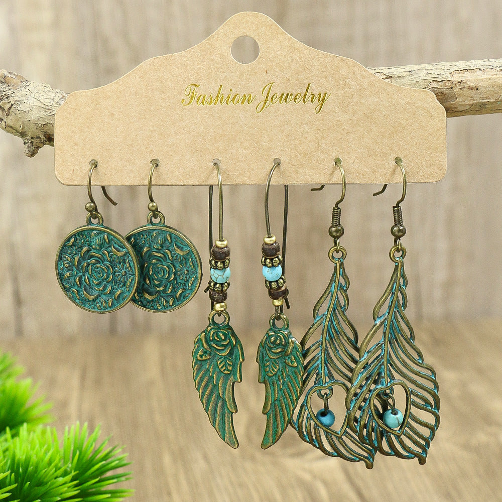 Bohemian Tassel Earrings Set â€?Alloy Fashion Jewelry