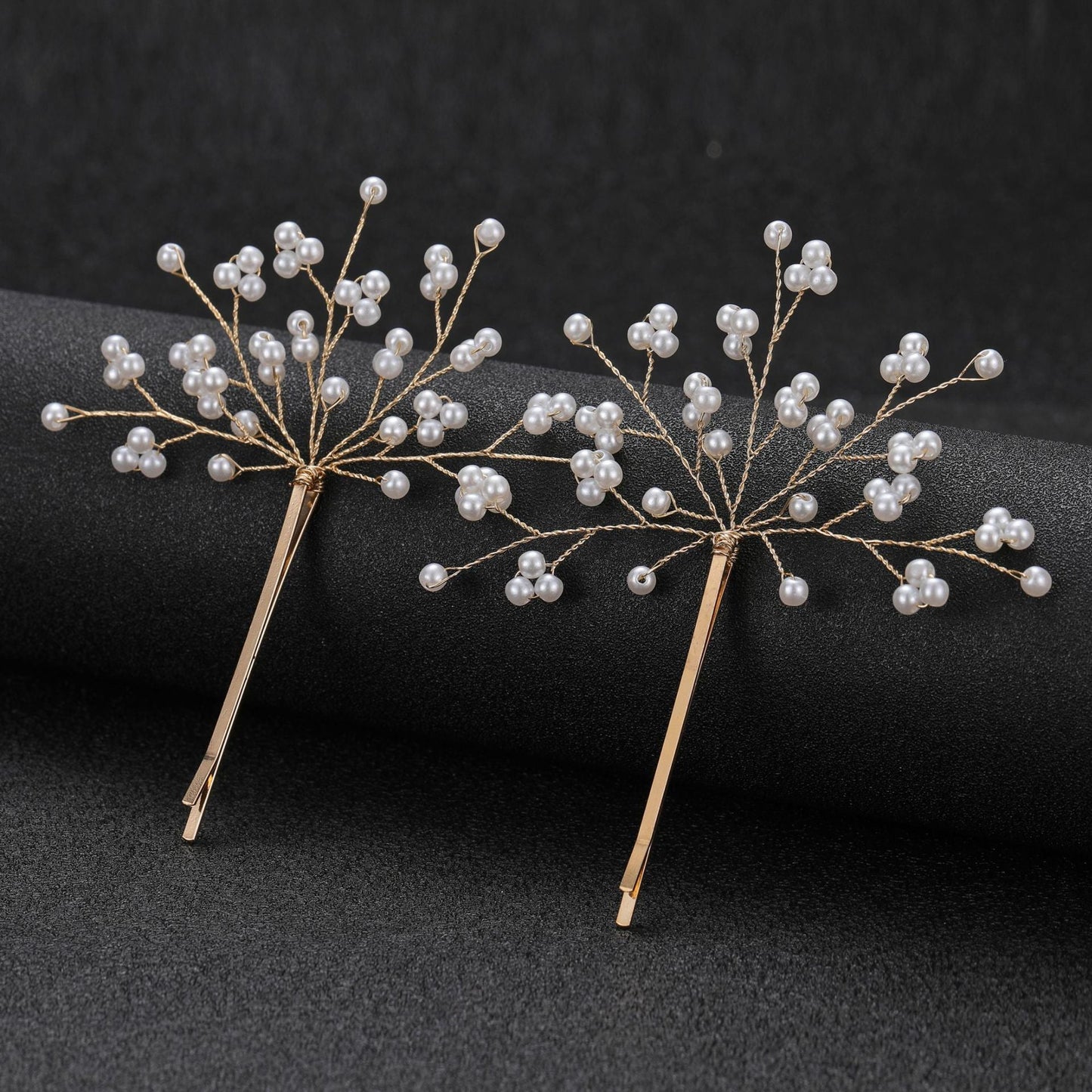 Starry Pearl Hair Clips Set of 2