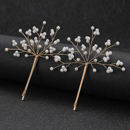 Starry Pearl Hair Clips Set of 2
