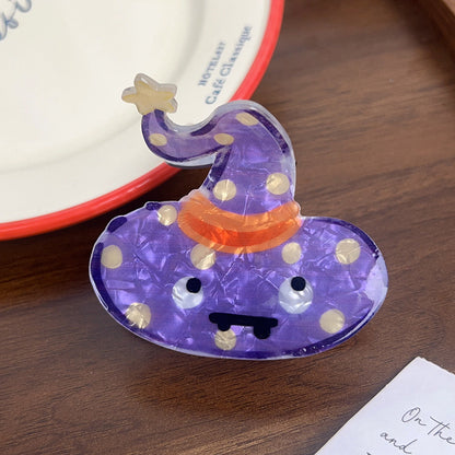 Cute Mini Pumpkin Ghost Halloween Hair Claw