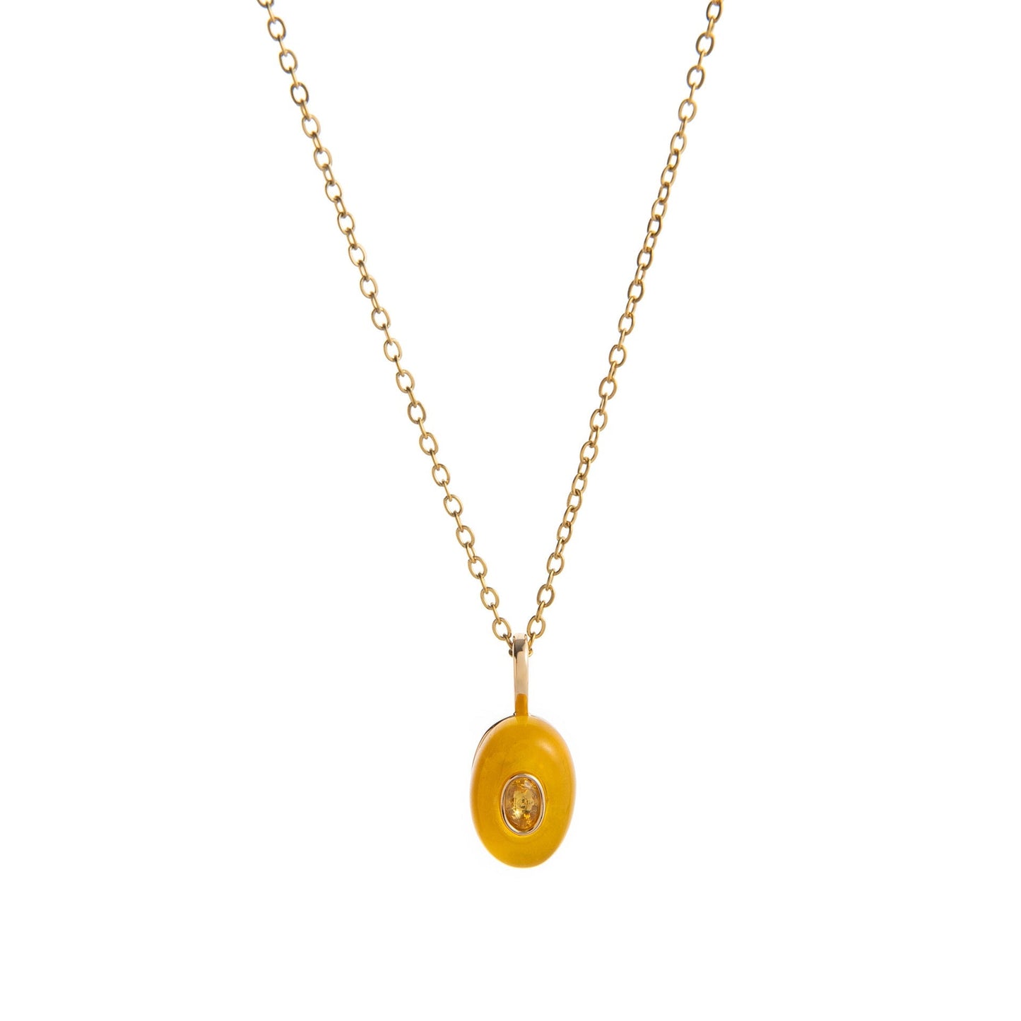 Trendy Rhinestone Waterdrop Pendant Chain Necklace