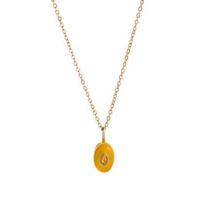 Trendy Rhinestone Waterdrop Pendant Chain Necklace