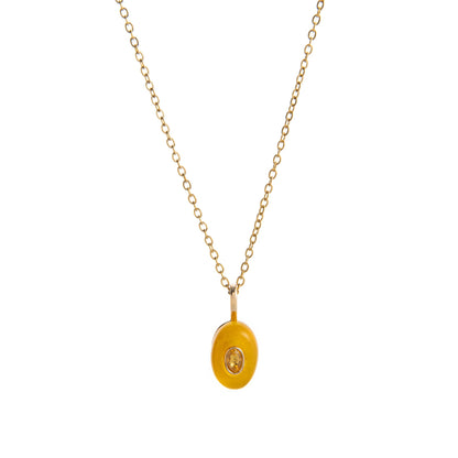 Trendy Rhinestone Waterdrop Pendant Chain Necklace