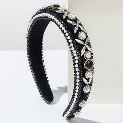 Baroque Vintage Wide Headband Elegant Hair Accessory