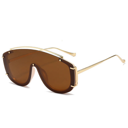 Trendy Oversized Colorful Retro Sunglasses