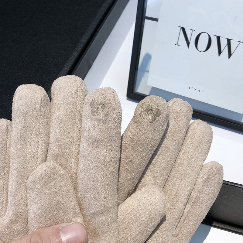 Winter Touch Screen Thermal Suede Gloves