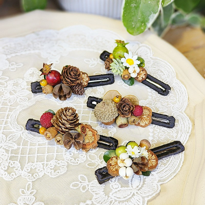 Vintage Floral Hair Clips Sweet Girl Hair Accessories