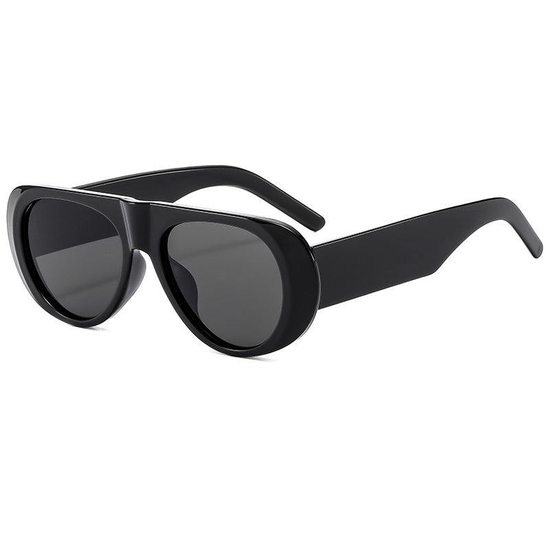 Fashionable Oval High-End Casual UV400 Sunglasses