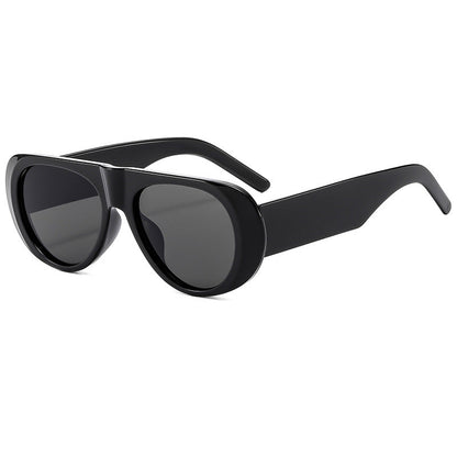 Fashionable Oval High-End Casual UV400 Sunglasses