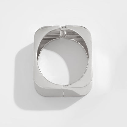 Trendy Geometric Metal Cuff Bracelet for Women