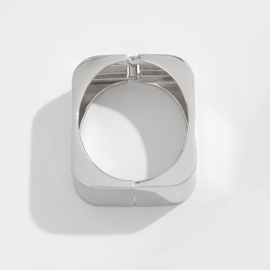 Trendy Geometric Metal Cuff Bracelet for Women