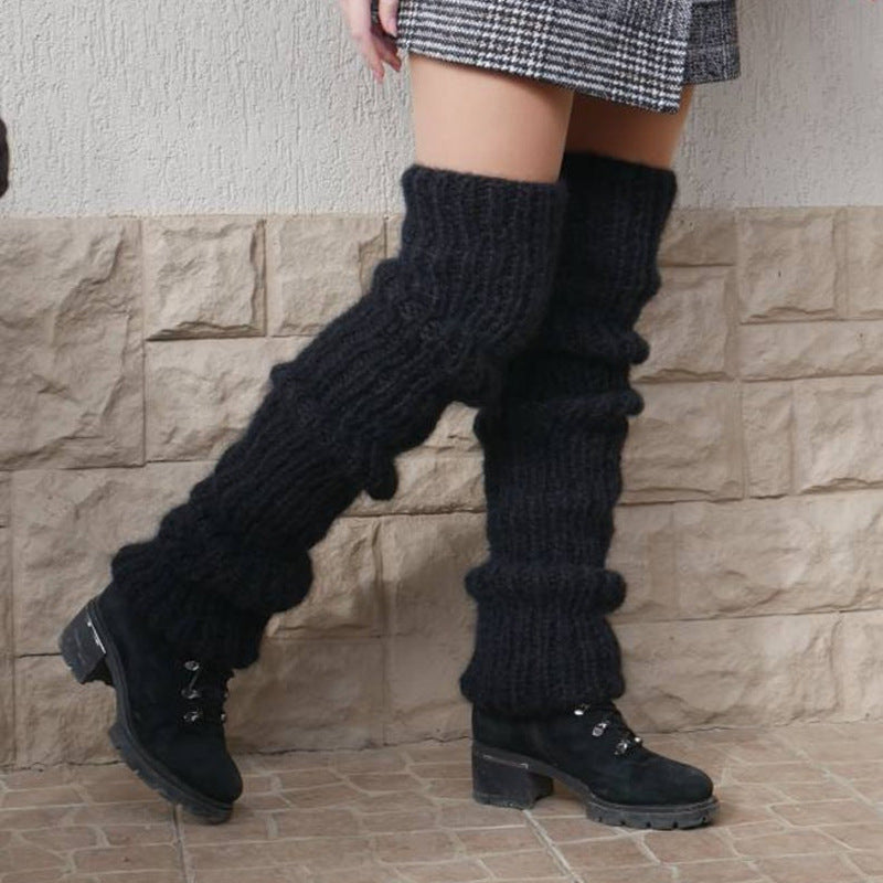 Mohair Long Pile Pile Socks Women Fashion Casual Knit Socks