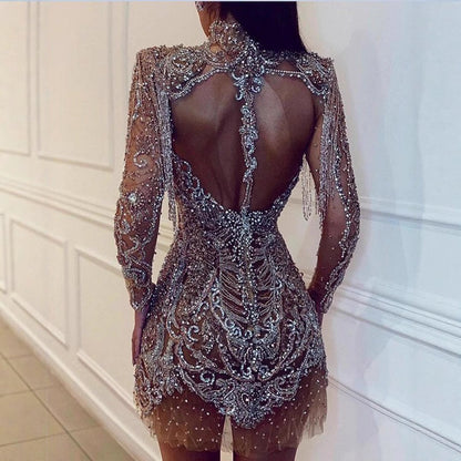 New Elegant Long Sleeve Dress With Chic Design