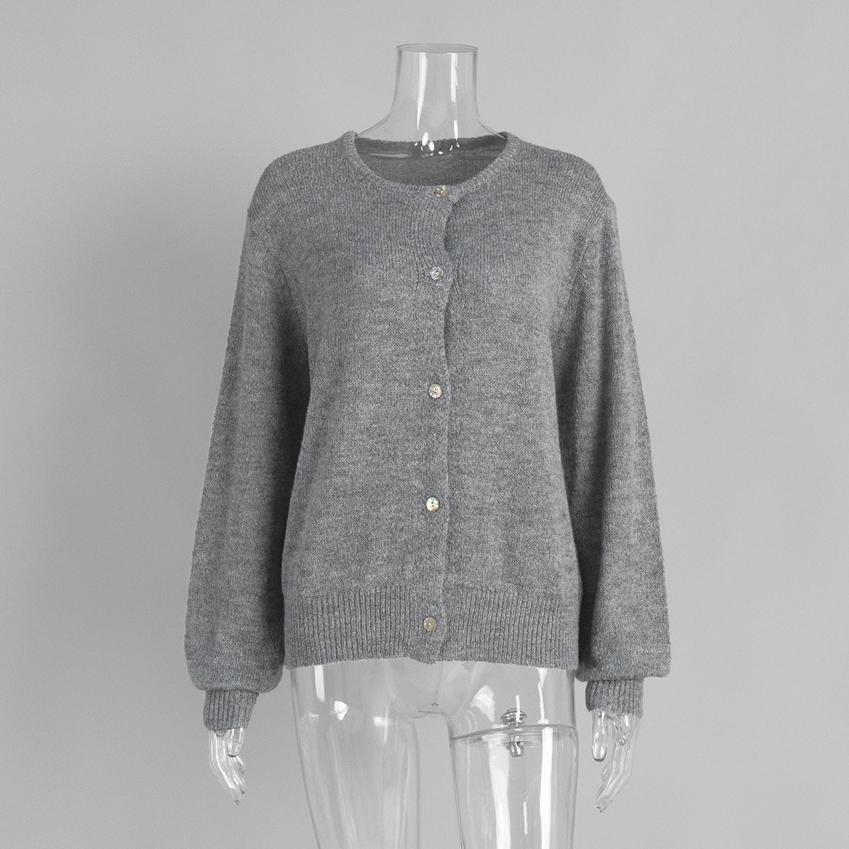 Pastel Color Knit Cardigan Women Comfortable Casual Sweater