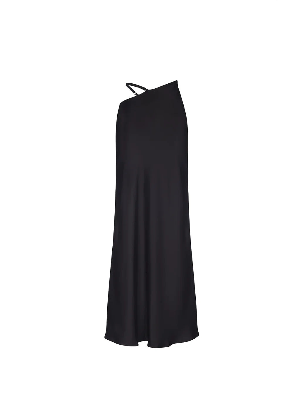 Solid Color Long Midi Skirt Elegant Soft Stretchy Skirt