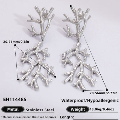 Freshwater Pearl Earrings Ocean Inspired Starfish Seashell Necklace Stainless Steel Adjustable Ring