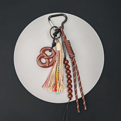 Tassel Braided Rope Keychain Bag Charm