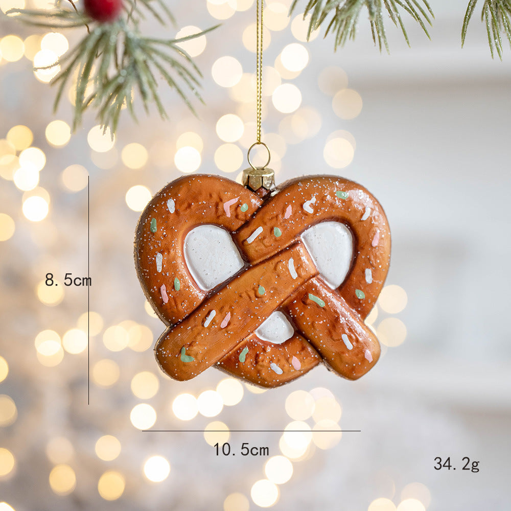 Cute Gingerbread Cookies Christmas Tree Hanging Ornament