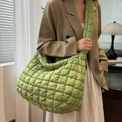 Chic Cloud Shoulder Bag Stylish Large Capacity Nylon Tote