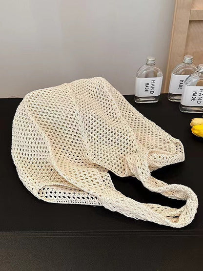 Trendy Woven Tote Bag Casual Chic Handbag