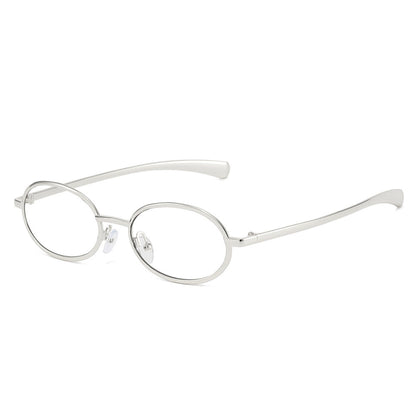Designer Oval Sunglasses with Metal Frames for Men and Women