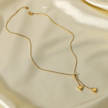 Simple Elegant Love Pendant Y-Necklaces