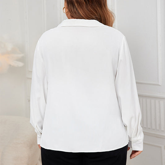 Elegant White Chiffon Shirt for Women