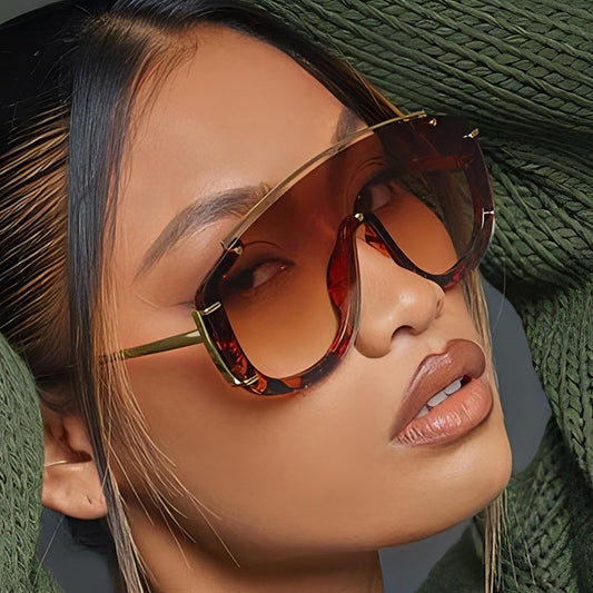 Trendy Oversized UV400 Sunglasses for Unisex Fashion