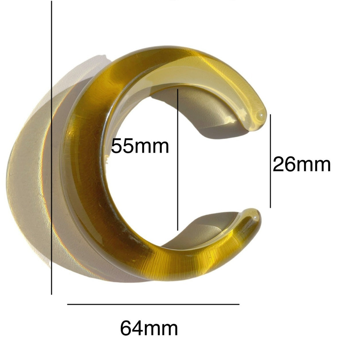 Multicolor Open Acrylic Resin Bracelets