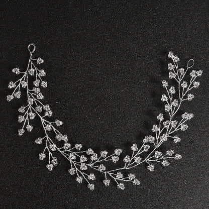 Handmade Pearl And Rhinestone Hairband Wedding Accessories